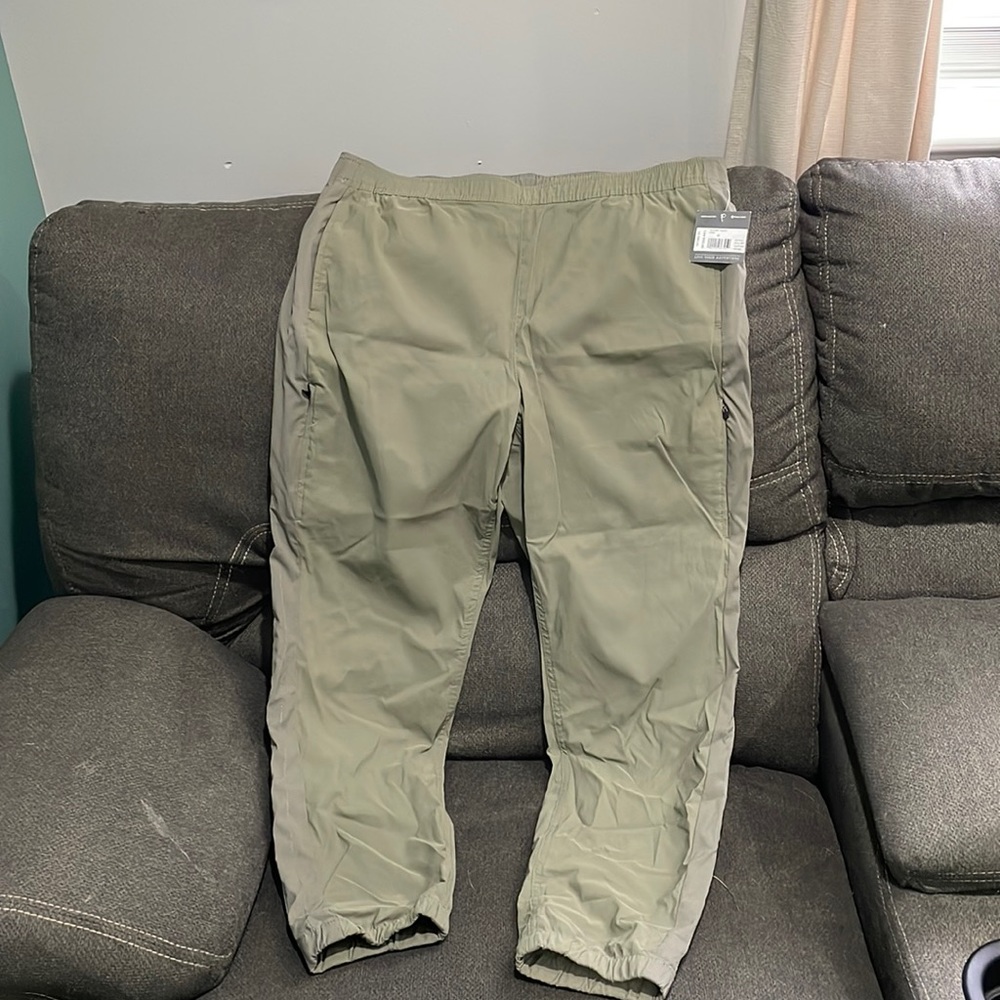 Olive green camping joggers